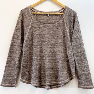 Splendid Pink and Grey Thermal Top Size M